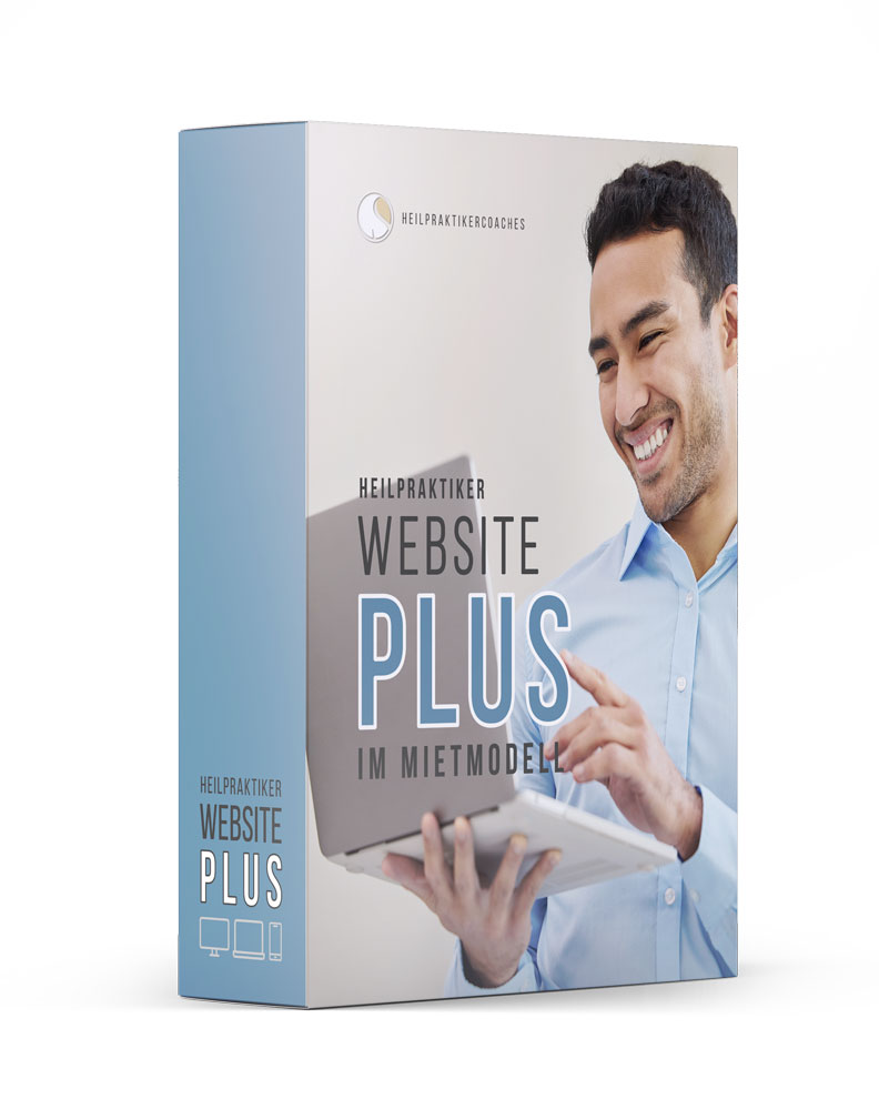 Heilpraktiker mit Tablet als Symbol für den Ausbau einer professionellen Praxiswebsite im Plus-Paket
